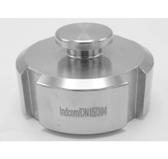 Zaslepovací matice dle DIN 11850 a DIN 11851  DN15 mlékárenské šroubení Indcom