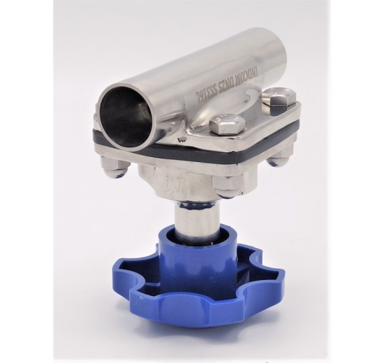 Membránový ventil, navařovací S-S, EPDM DN25(28x2,0mm) nerez