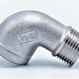 oblouk, závitové koleno, typ male/female, velikost 3/8", kuželový vnější závit