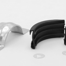 Objímka potrubní s gumou EPDM, dvoušroubová, pozinkovaná