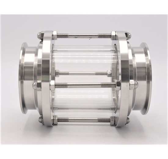 Průhledítko potrubní DN80, CLAMP připojení dle DIN 32676