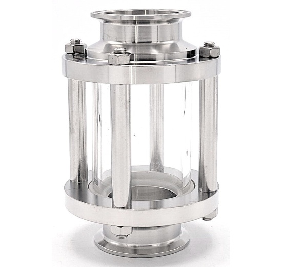 Průhledítko potrubní, clamp DN50, krátké