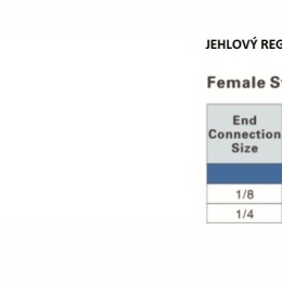 Regulační ventil jehlový