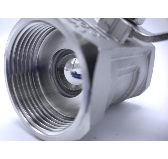 Jednodílný kulový nátrubkový kohout ventil z nerezové oceli s redukovaným průtokem pákový ventil