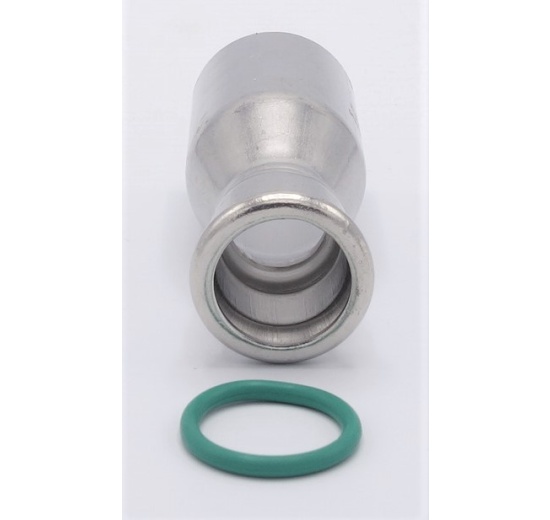 Lisovací redukce (redukovaná vsuvka) M/F 35/22 mm, nerezová