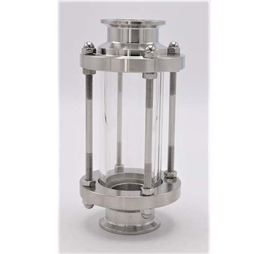 Průhledítko potrubní, clamp C-C, dlouhé