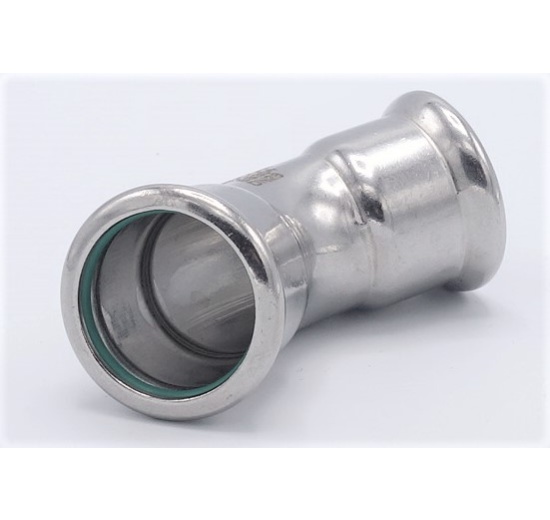 Koleno 45°, lisovací, F/F, 28 mm