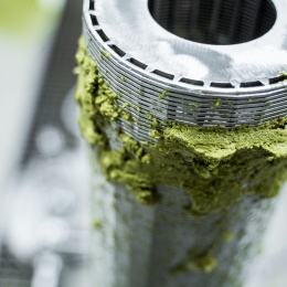 detail vnitřního síta Hops Masteru v pivovaru