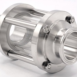 Průhledítko potrubní DN40, připojení CLAMP DIN 32676