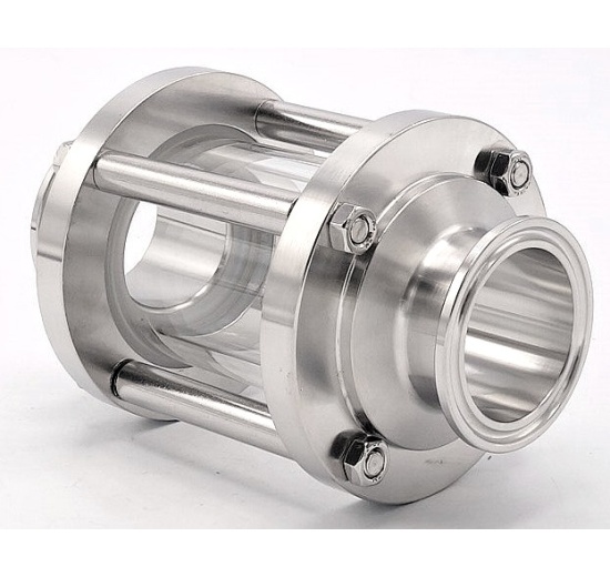 Průhledítko potrubní DN40, připojení CLAMP DIN 32676