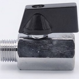 MINI MOSAZNÝ kulový kohout s redukovaným průtokem, jednodílný, závitový  1/4”