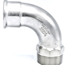 Koleno 90°, lisovací/závit vnější