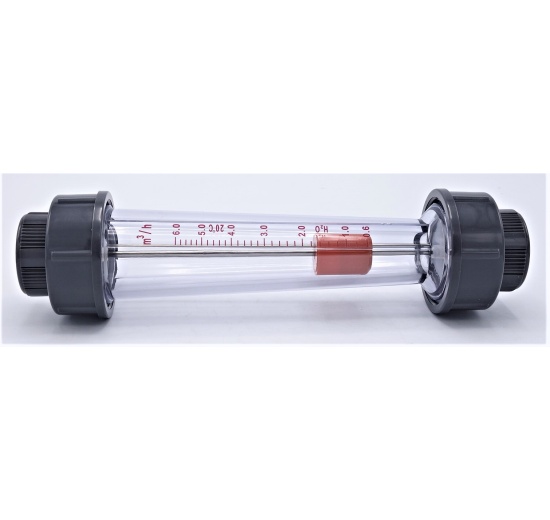 Plováčkový průtokoměr /rotametr/, závit vnitřní 1" BSP, DN32, 0.6~6 m3/hod