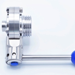 nerezová přímá klapka, typ G-S, závitová/navařovací