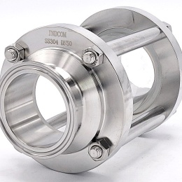 Průhledítko potrubní, clamp DN50, krátké