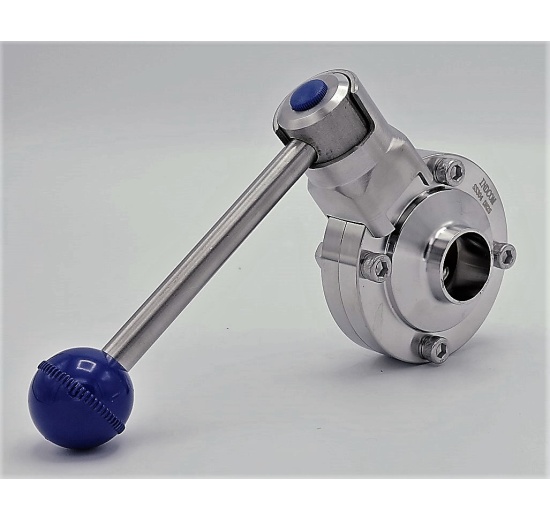 Nerezová klapka přímá, navařovací typ S-S | DN25 (28x1.5 mm)