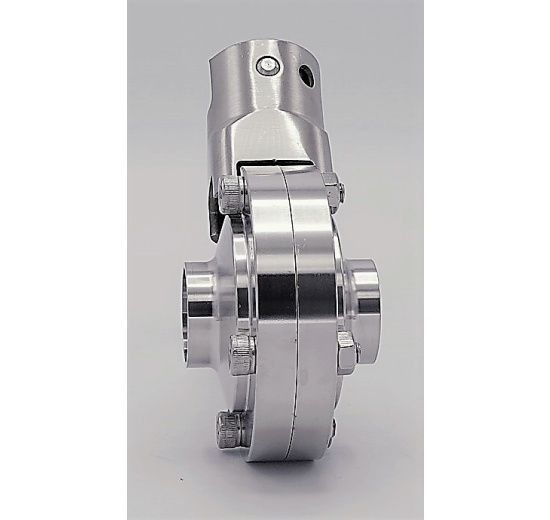 Nerezová klapka přímá, navařovací typ S-S | DN25 (28x1.5 mm)