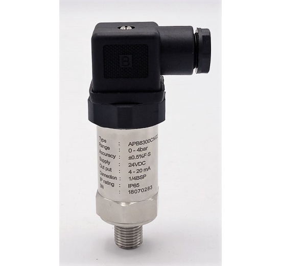 Snímač relativního tlaku, 1/4" BSP, 24VDC | Relativní tl. 0-4 bar