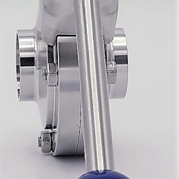 Nerezová klapka přímá, navařovací typ S-S | DN32 (34x1.5mm)