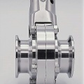 Nerezové přímé klapky Clamp DN25