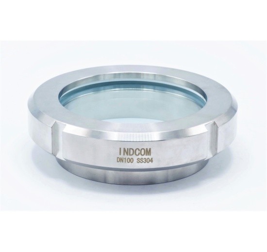 nerezové průhledítko DN100, maticové, navařovací