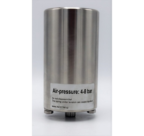 Pneumatický pohon, celonerezový, jednočinný (vzduch-pružina)pro klapky DN25-65