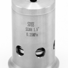 Pojišťovací ventil nerezový 0-2,5 bar_CLAMP přopojení 50.5 mm