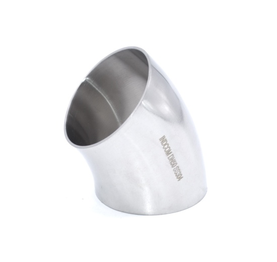 Kolena navařovací - úhel 45° Kolena  oblouk MATERIÁL AISI 304 DIN1.4301