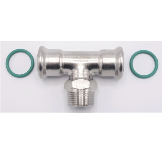 T-kus, lisovací F/M(závit vnější)/F 22_3/4"_22