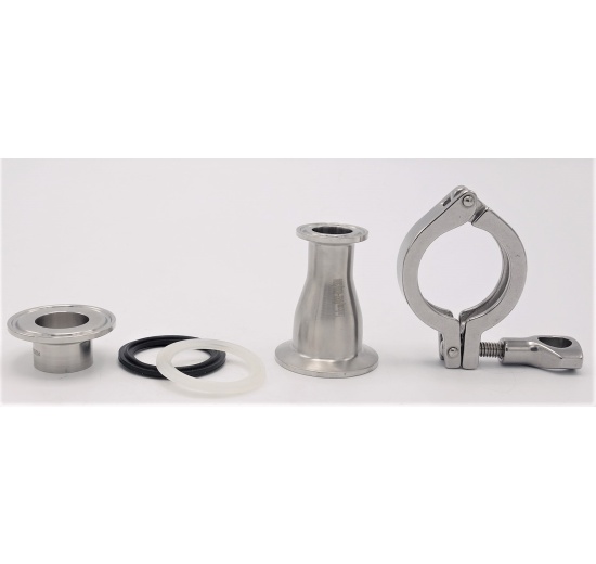 Redukce centrické CLAMP Potrubní spoje 	Potravinářské armatury