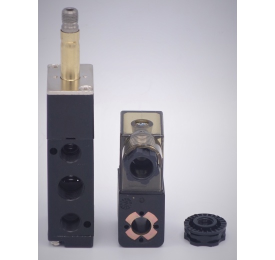 Elektromagnetický rozvaděč 5/2, G 1/8", AC24V