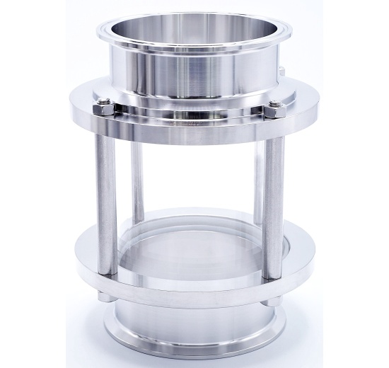 Průhledítko potrubní, clamp DN100, krátké