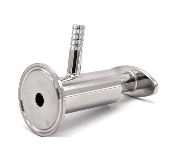 Nerezový vzorkovací ventil, kohoutek, připojení CLAMP