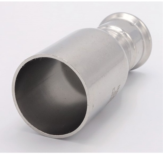 Lisovací redukce (redukovaná vsuvka) M/F 42/28 mm, nerezová ocel