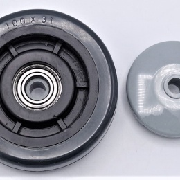 Kolečka transportní, nerezová, průměr 125 mm