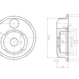 Mikrosvíčková filtrační nádoba (housing) 10"