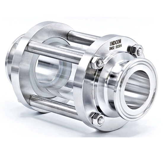 Průhledítko potrubní DN32, CLAMP připojení dle DIN 32676