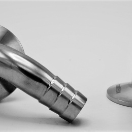 Clamp hadicový adaptér 90° DN15, CLAMP límeček 50.5 mm