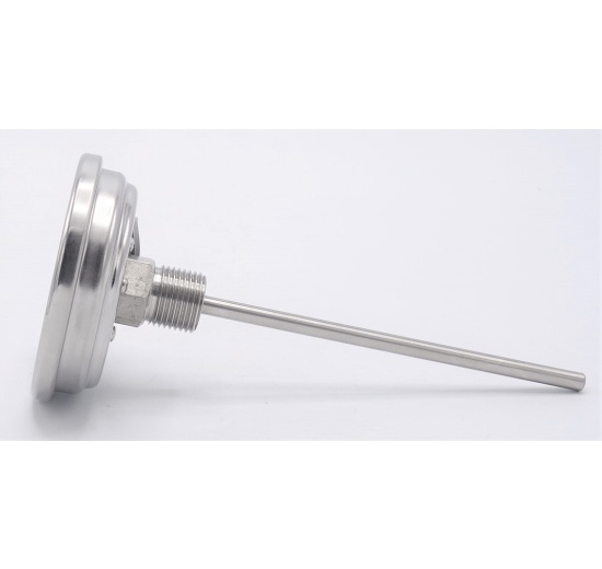 Celonerezový teploměr, digitální, solární průměr 3”,stem 6''(-50+150 °C)