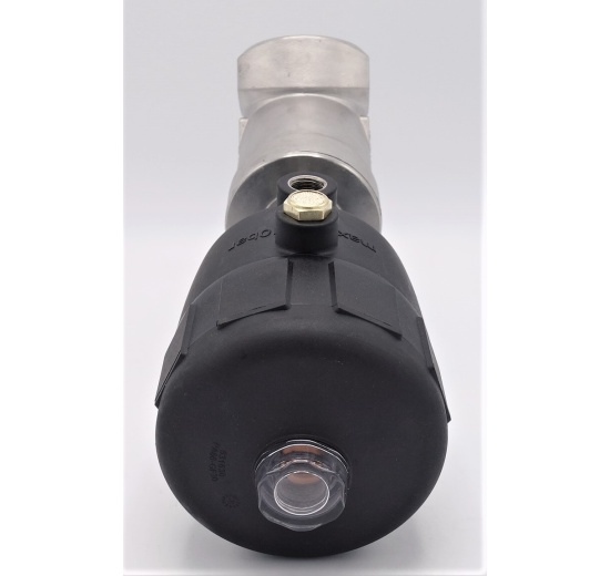 Pneumaticky ovládaný ventil se šikmým sedlem- 45°,  G-závit  2"