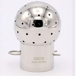 Fixní mycí hlavice navařovací, na závlačku|, připojení 35/38 mm, průměr koule 53 mm