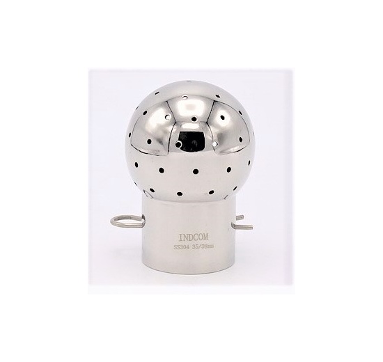 Fixní mycí hlavice navařovací, na závlačku|, připojení 35/38 mm, průměr koule 53 mm