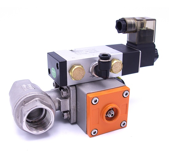 Pneumatický pohon, dvojčinný