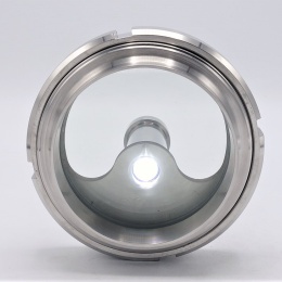 Průhledítko maticové s osvětlením LED, navařovací, DN100