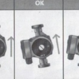 Instalace čerpadla. Čerpadlo nainstalujte tak aby byla hřídel v horizontální poloze.