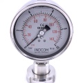 Tlakoměr s oddělovací membránou, potravinářské šroubení DIN 11851, číselník 100 mm,matice DN25, 0-6 bar