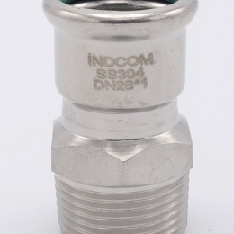 Přechodka lisovací/závit vnější 28 mm_1" nerez