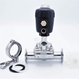 membránový ventil - pneumaticky ovládaný, clamp připojení