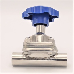 Membránový ventil, navařovací S-S, Silikon, DN25