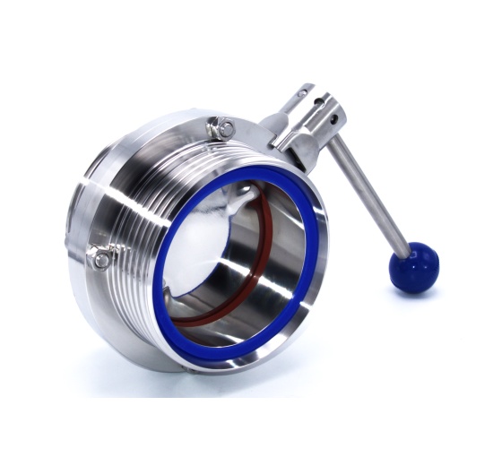 Nerezová klapka přímá, závitová typ G-G  DN100